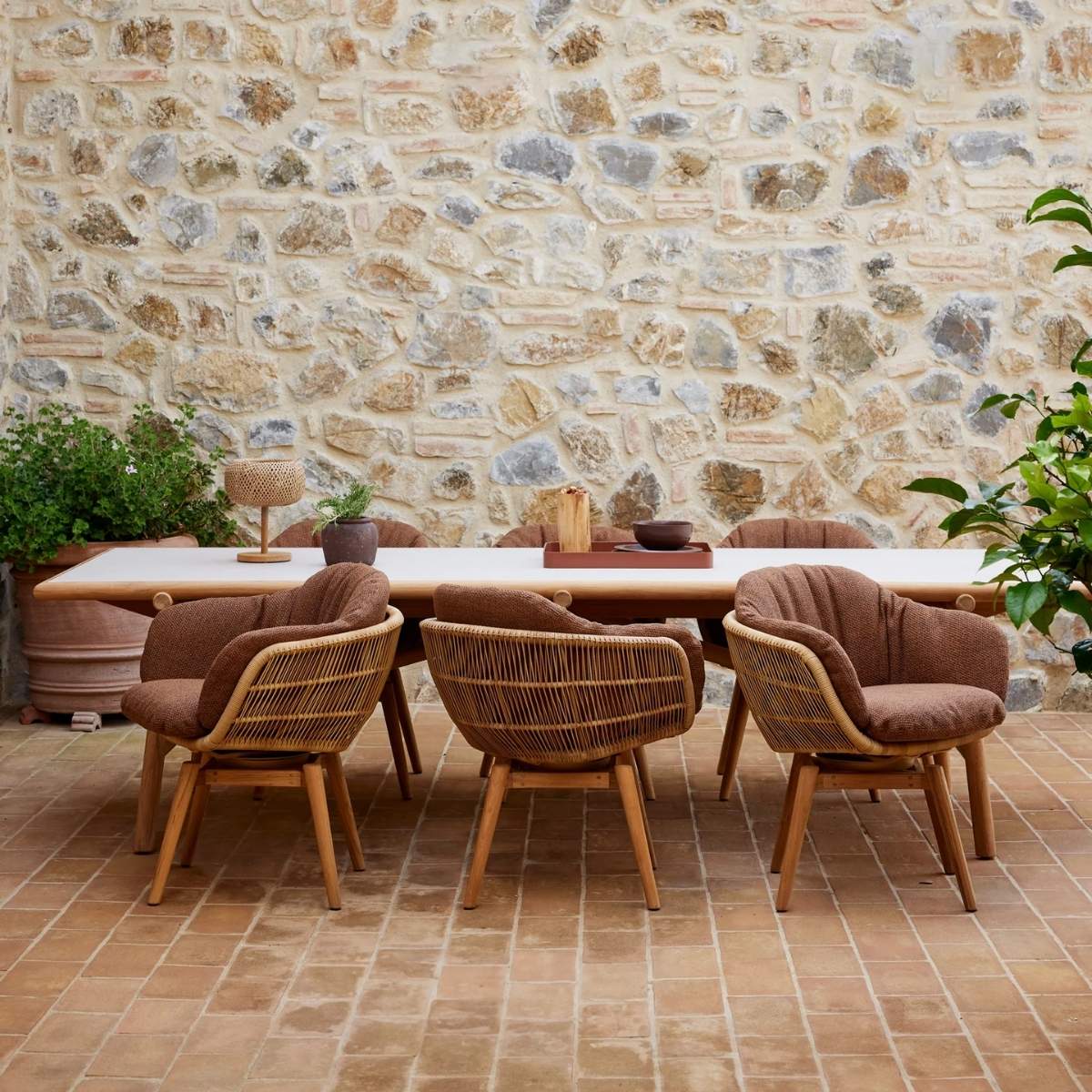 Cane-line Stay Chair W/Teak Swivel