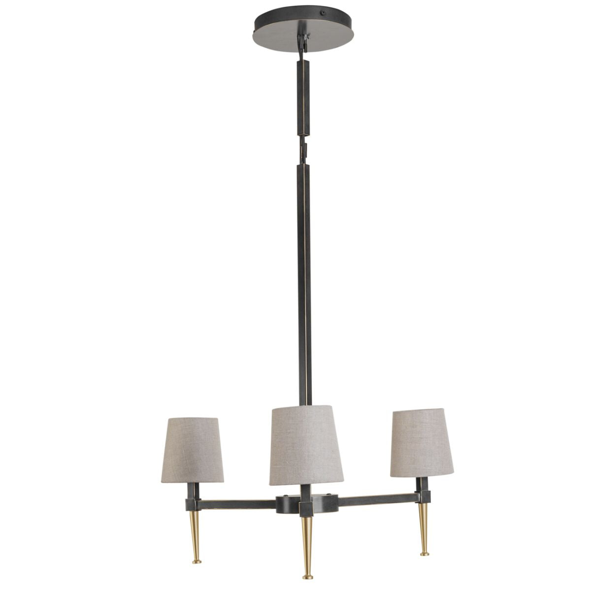 Libra Interiors Stella 3 Light Pendant with Shades