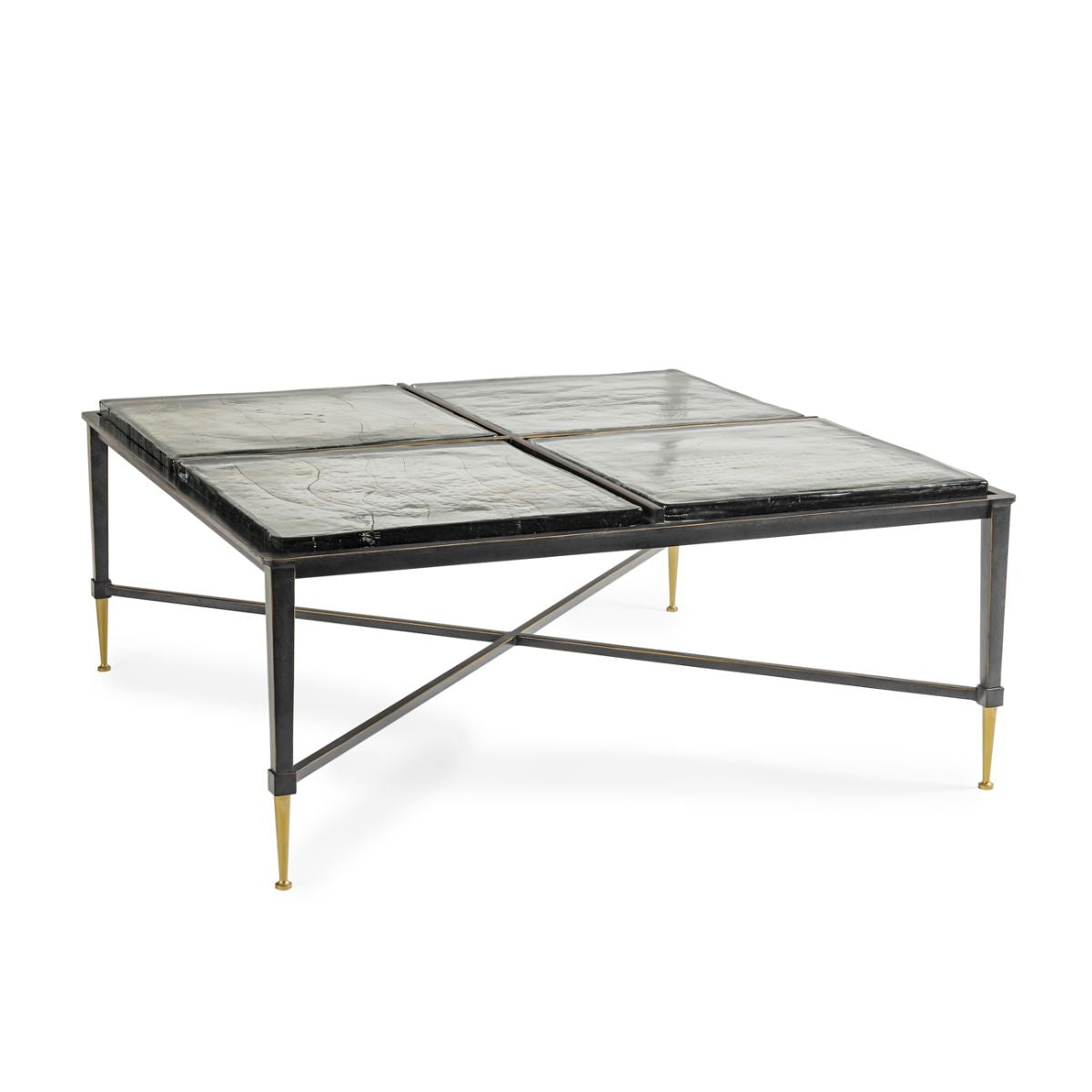 Libra Interiors Stella Square Glass Coffee Table