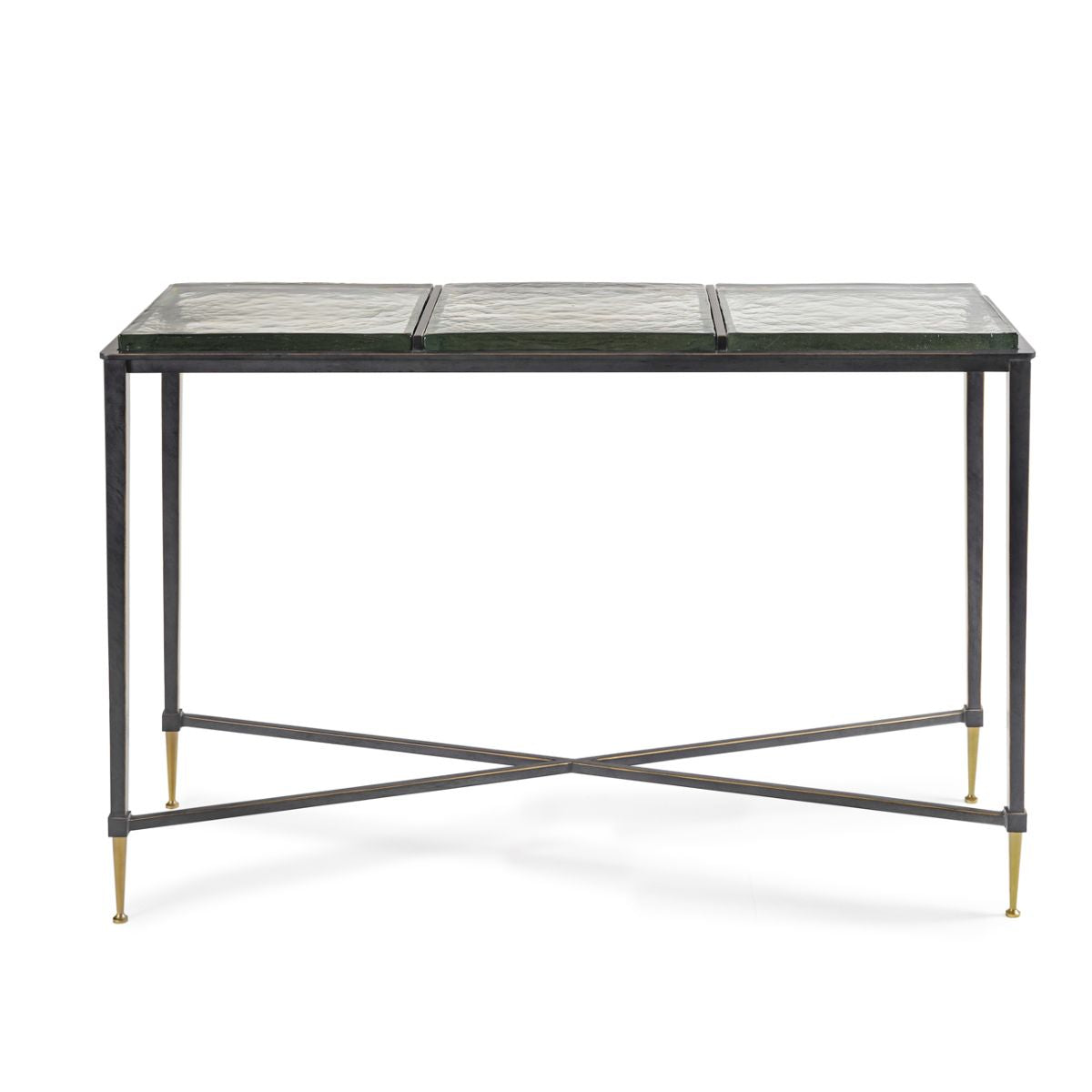 Libra Interiors Stella Square Glass Console Side Table