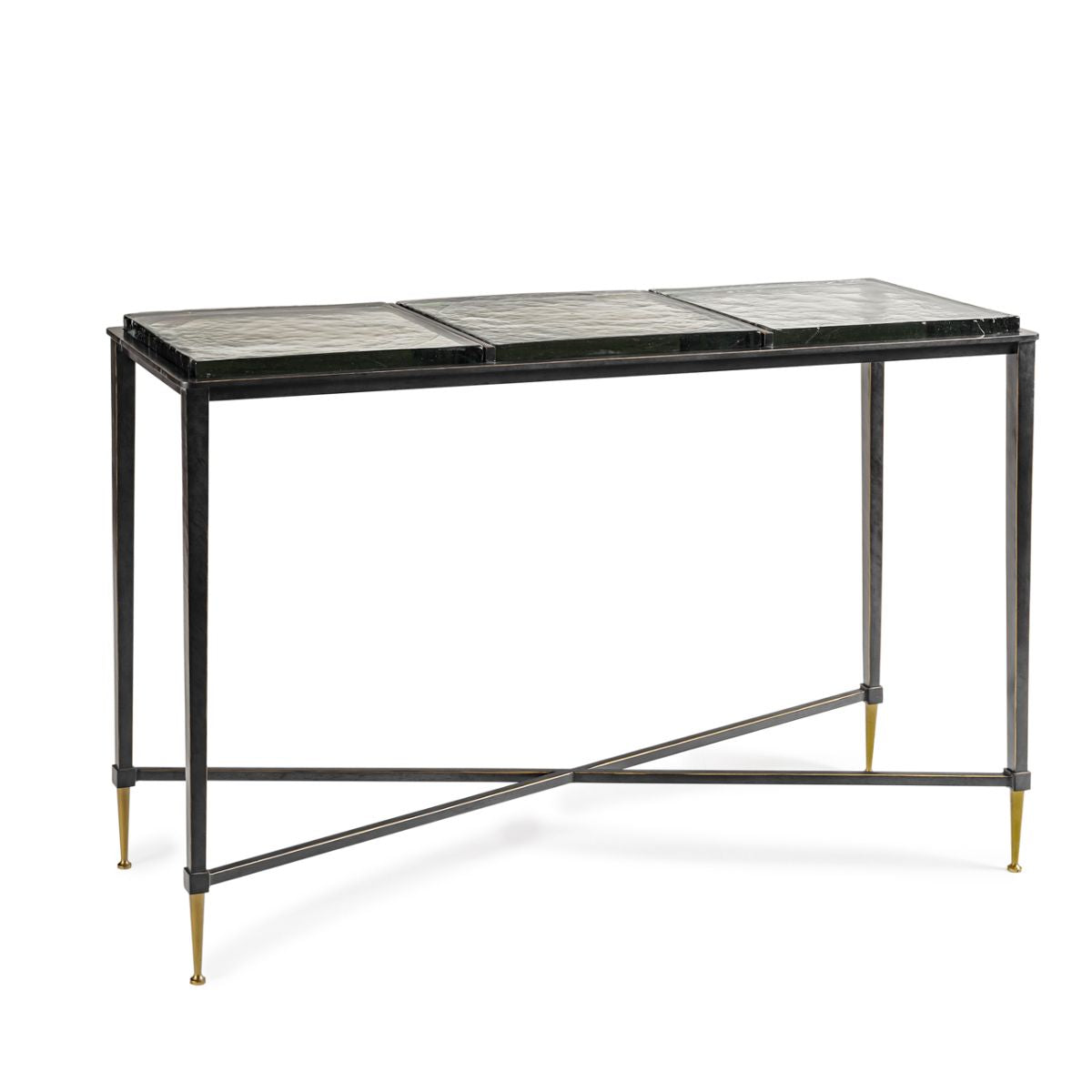Libra Interiors Stella Square Glass Console Side Table