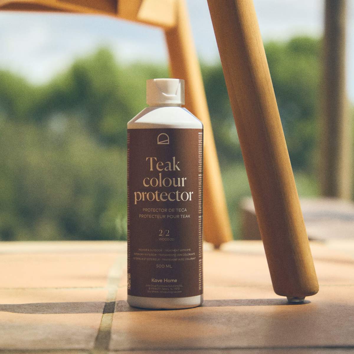 Kave Home Sterina teak protector with toasted finish 500ml