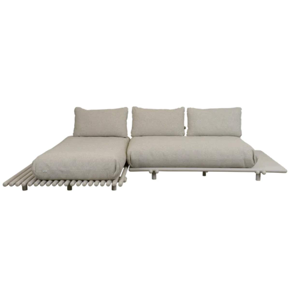 Cane-line Sticks Platform, Sofa w/ Chaise Lounge