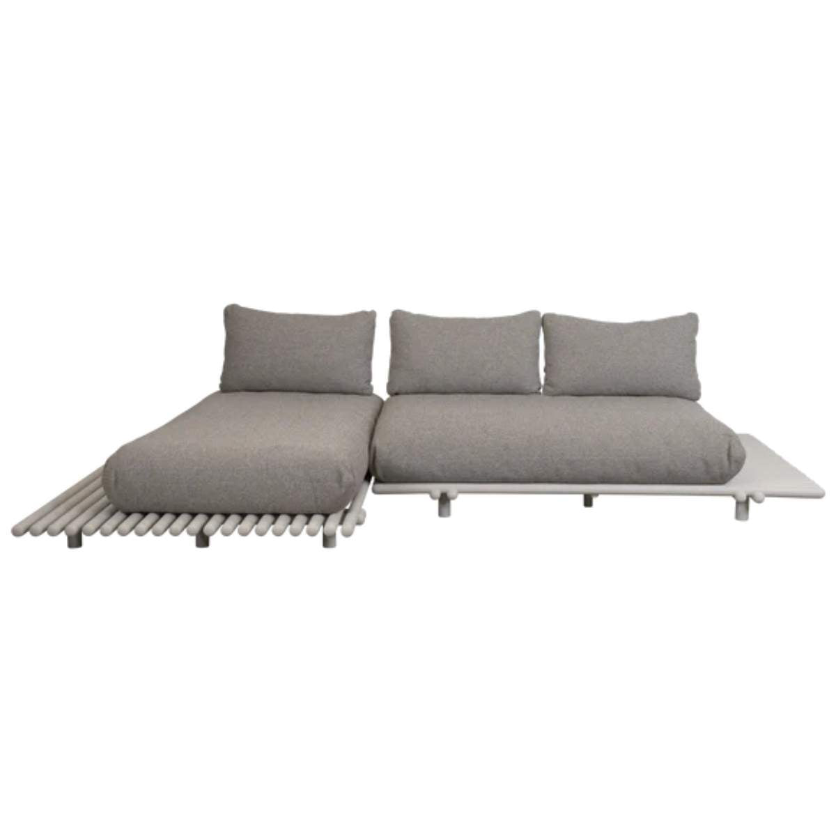 Cane-line Sticks Platform, Sofa w/ Chaise Lounge