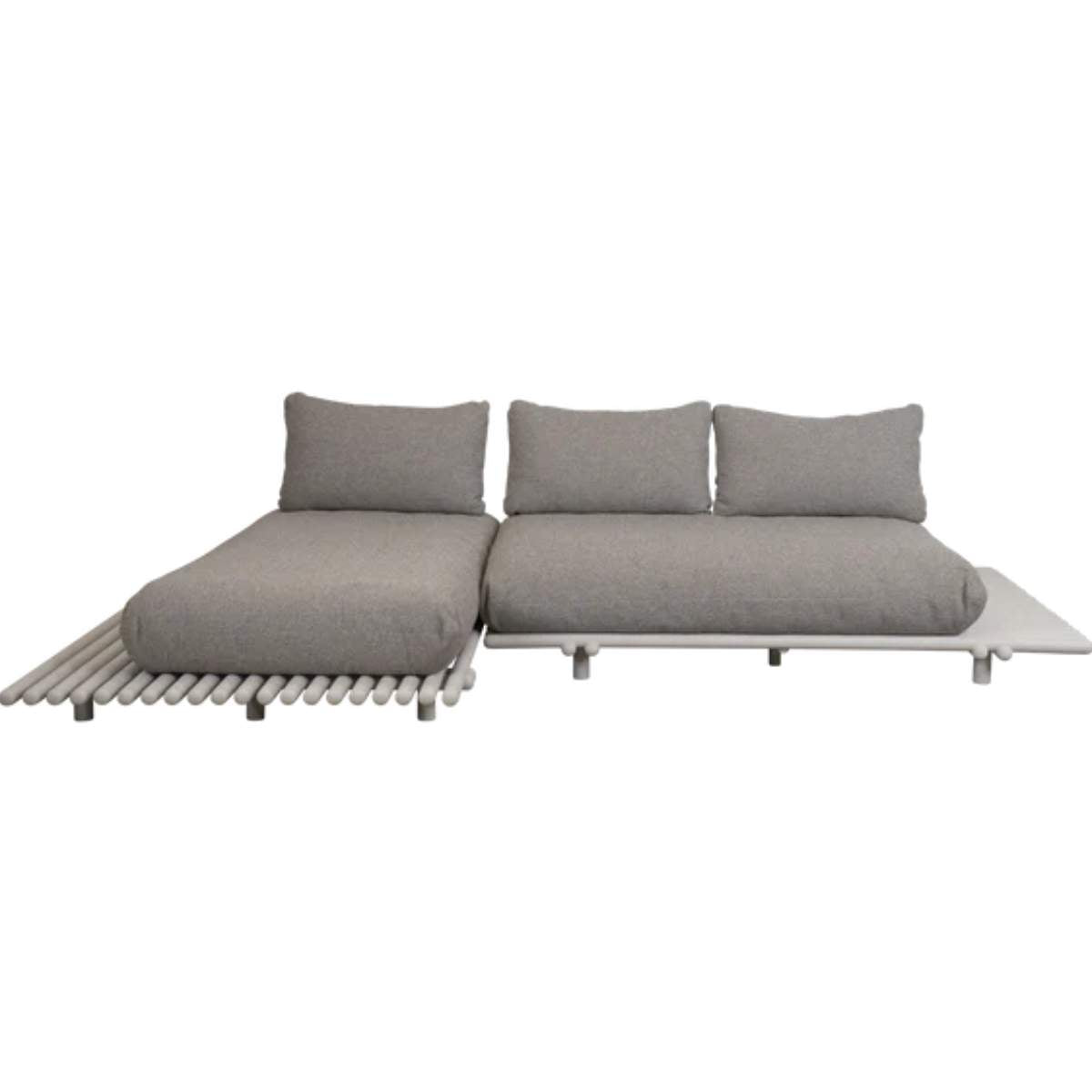 Cane-line Sticks Platform, Sofa w/ Chaise Lounge