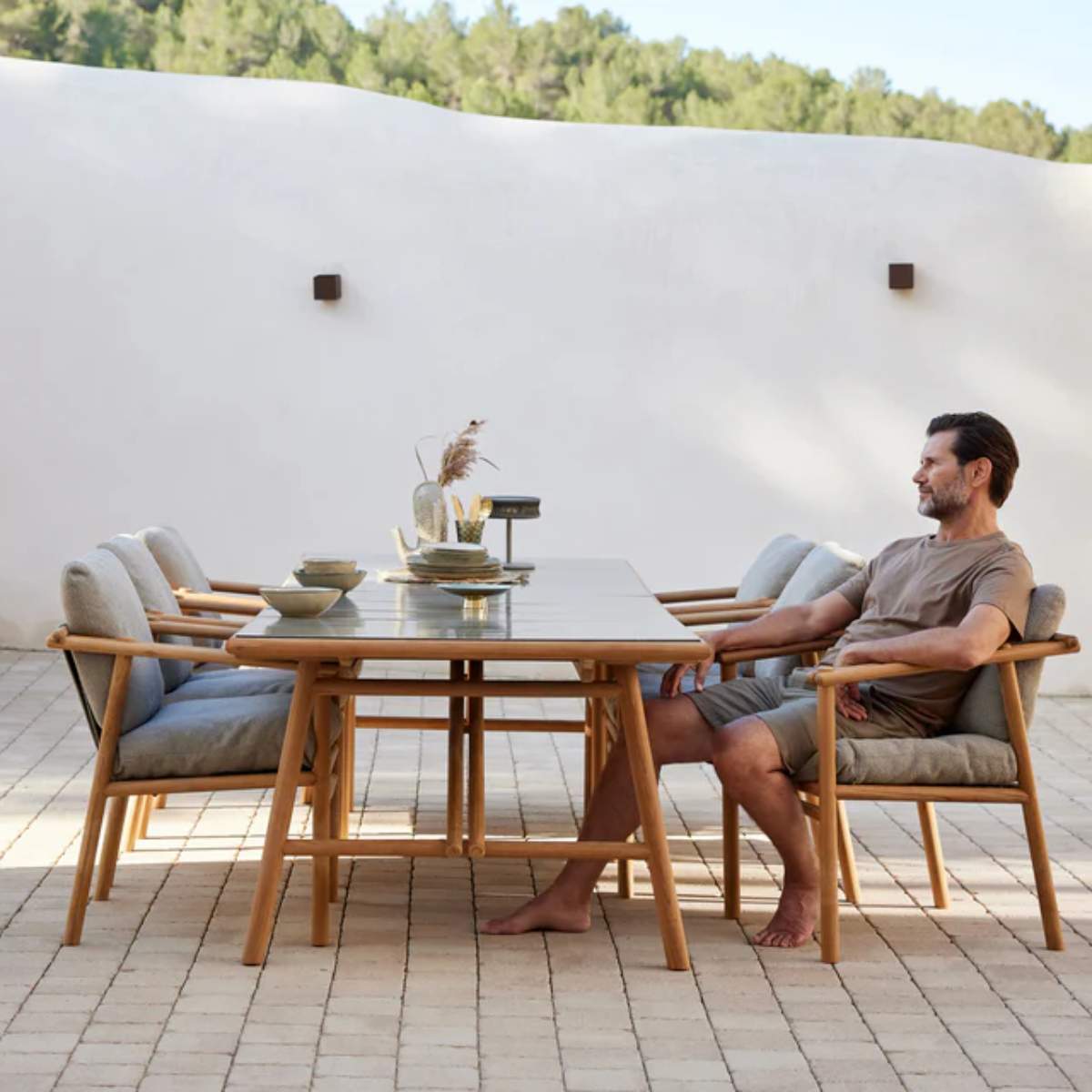 Cane-line Sticks Dining Table, 280x100 cm