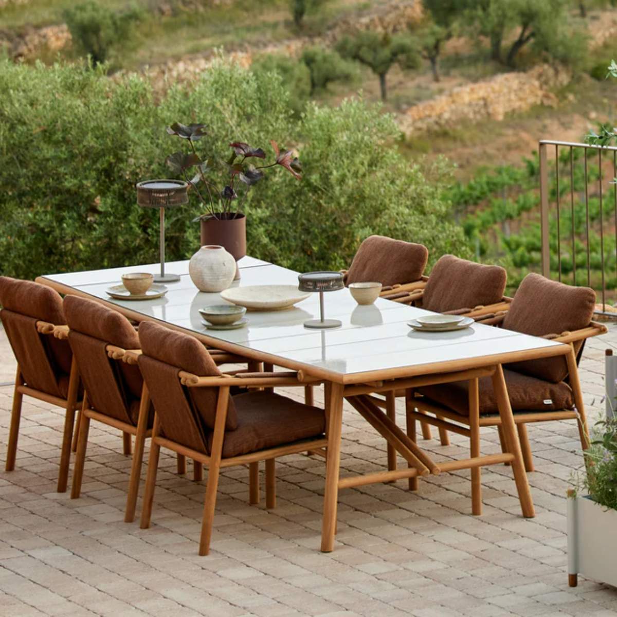Cane-line Sticks Dining Table, 280x100 cm