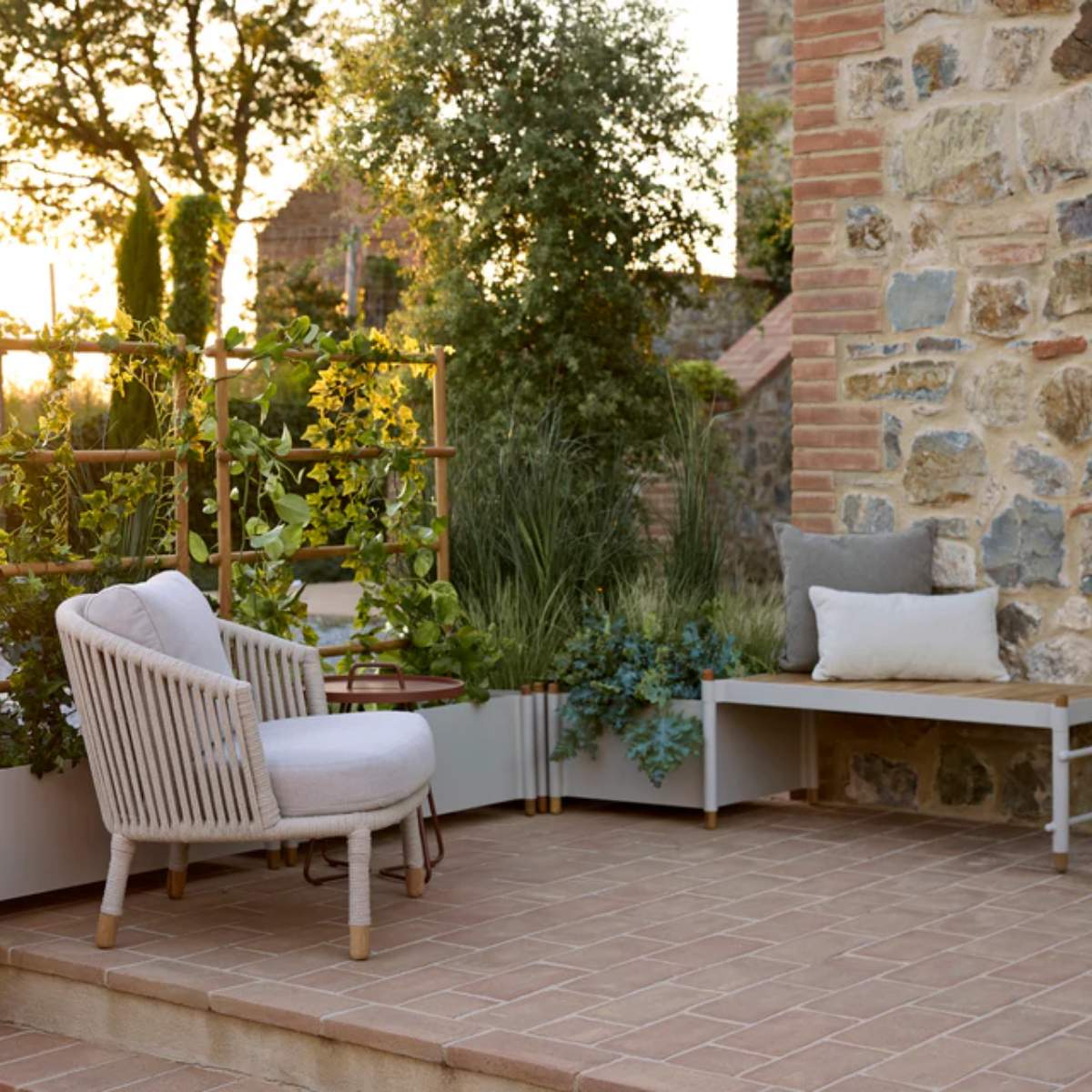 Cane-line Sticks Planter w/  Rack