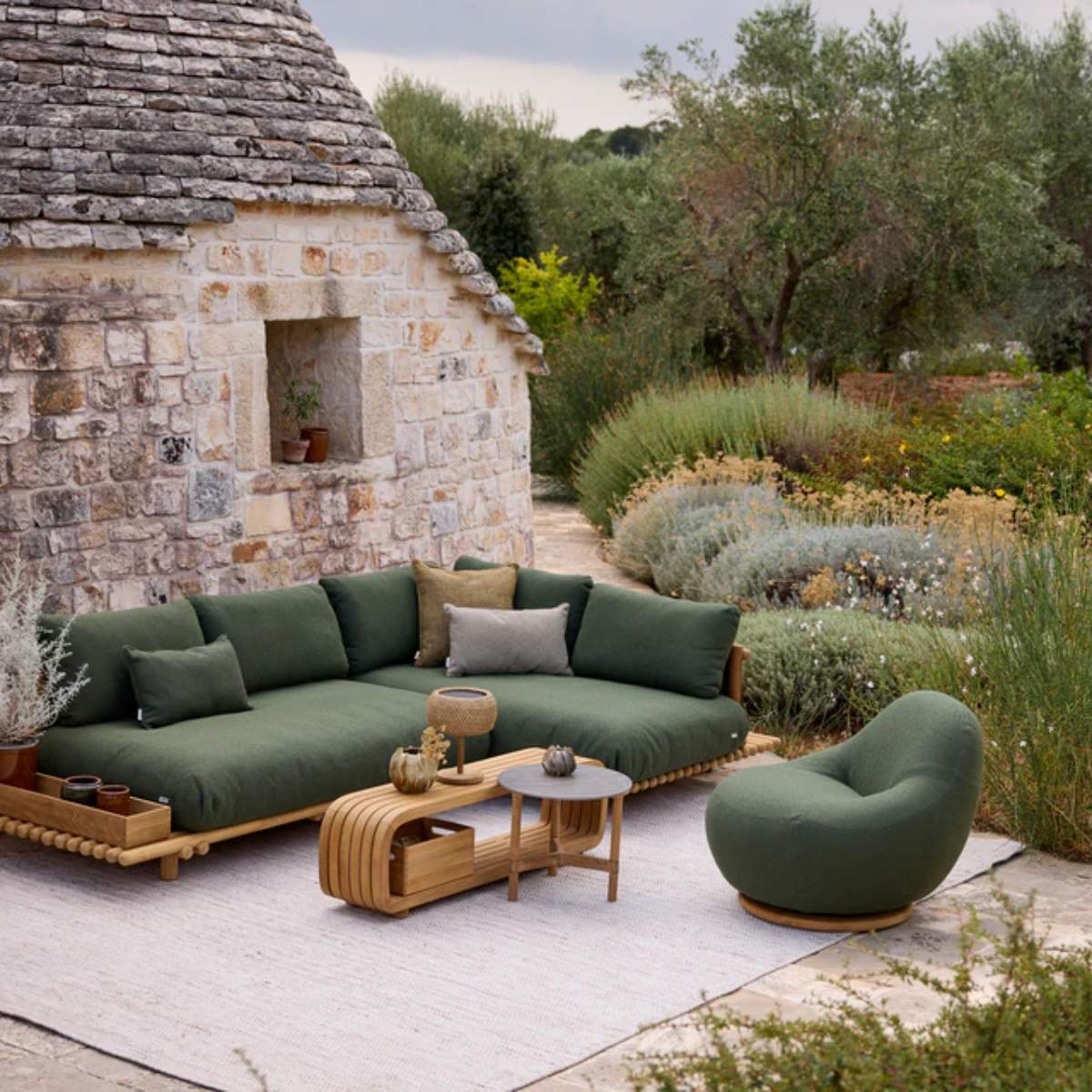 Cane-line Sticks Platform, Corner Sofa