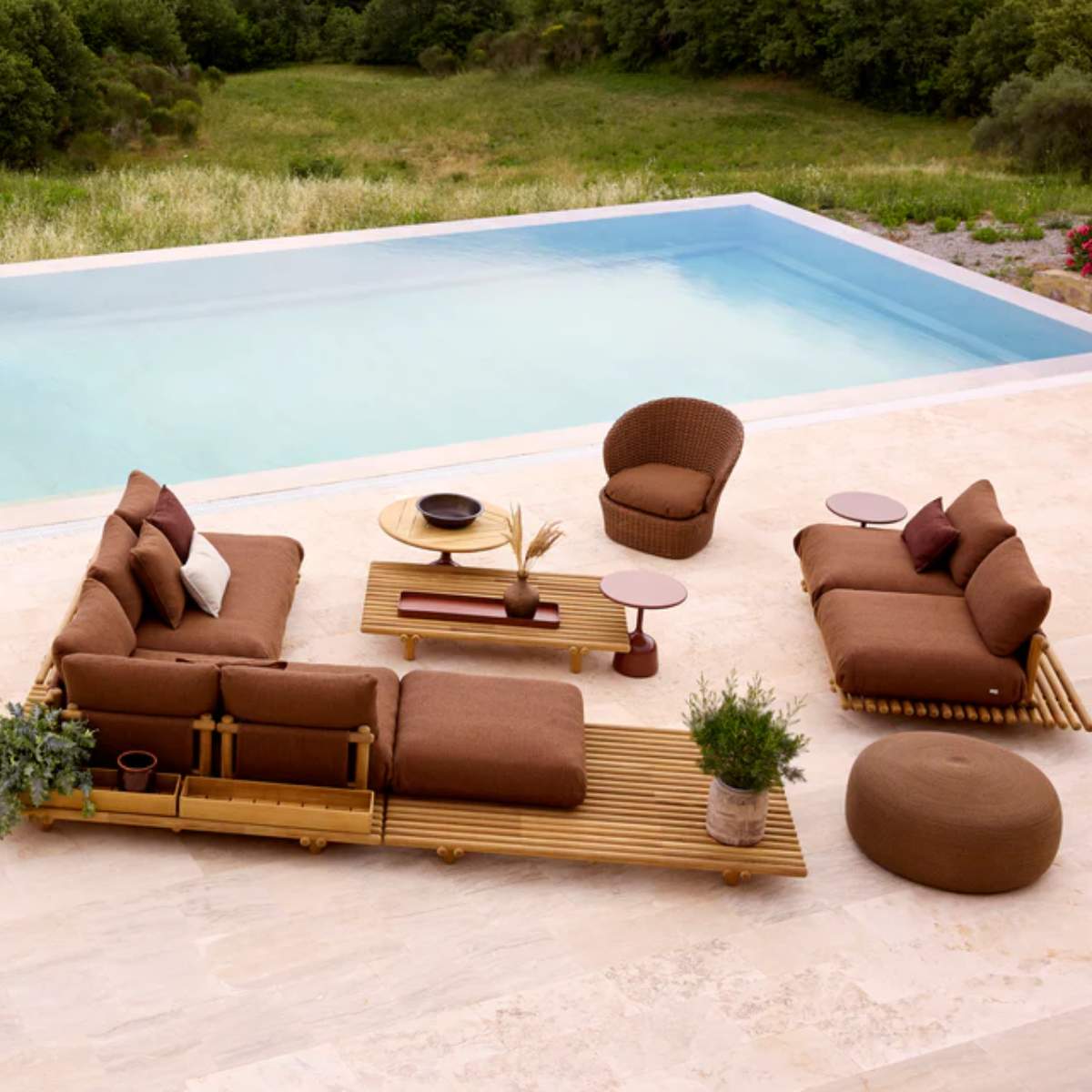 Cane-line Sticks Platform, Corner Sofa Large