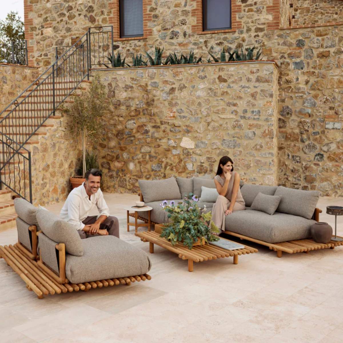Cane-line Sticks Platform Coffee Table