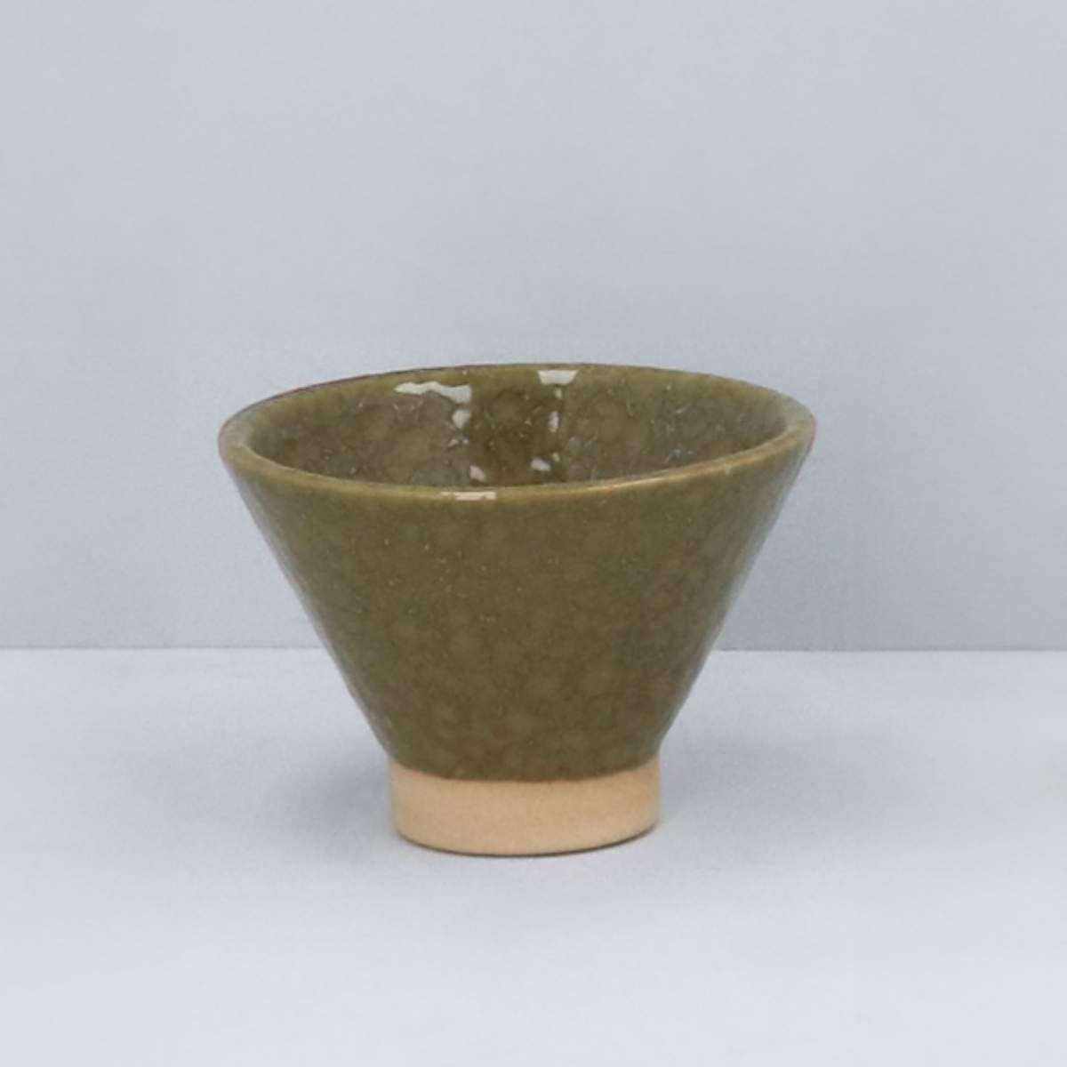 Gisela Graham Stoneware Mini Bowl - Olive Green Speckle