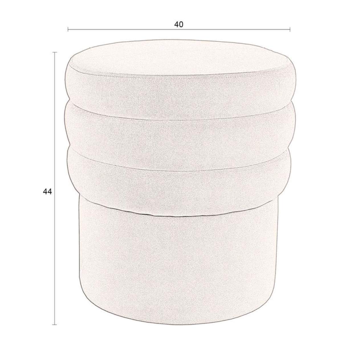 Dutch Bone Stool Aditi Brown