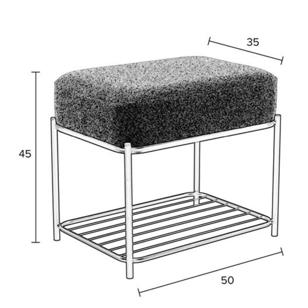 White Label Living Stool Milou