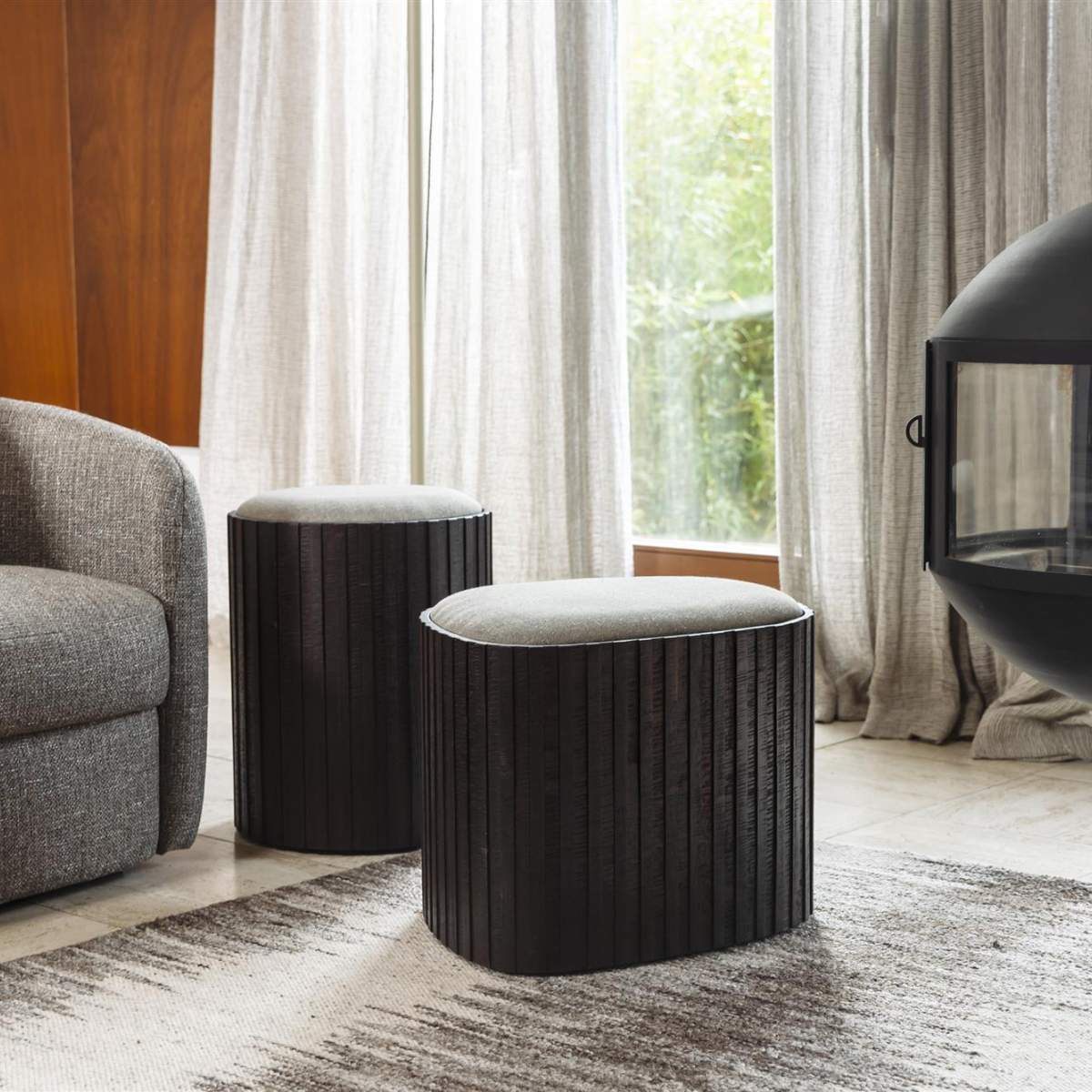 Dutch Bone Storage Pouf Bay