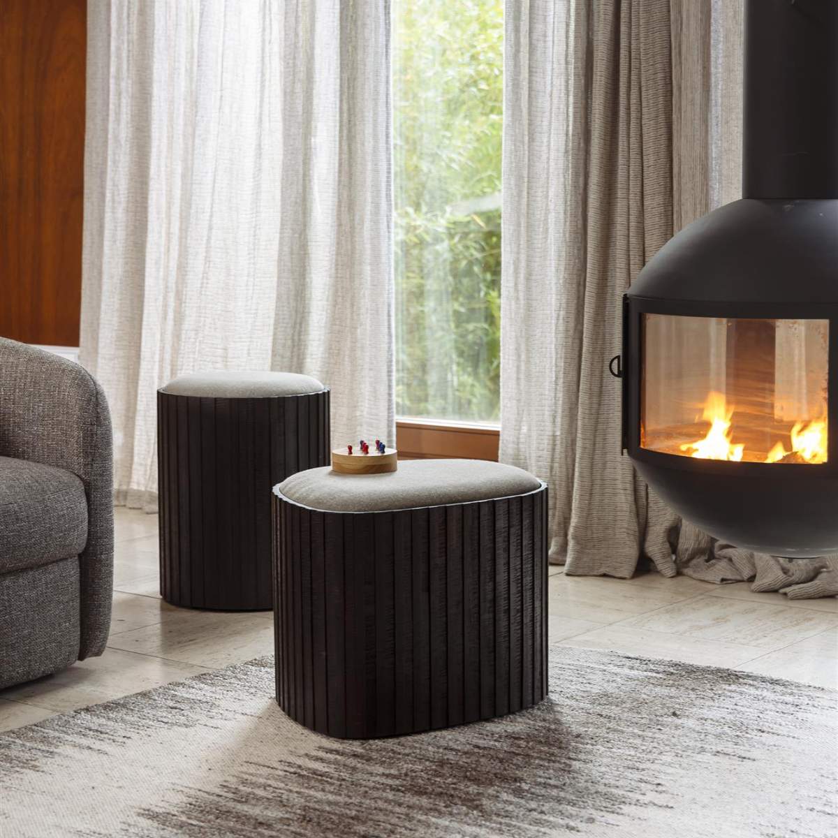 Dutch Bone Storage Pouf Bay
