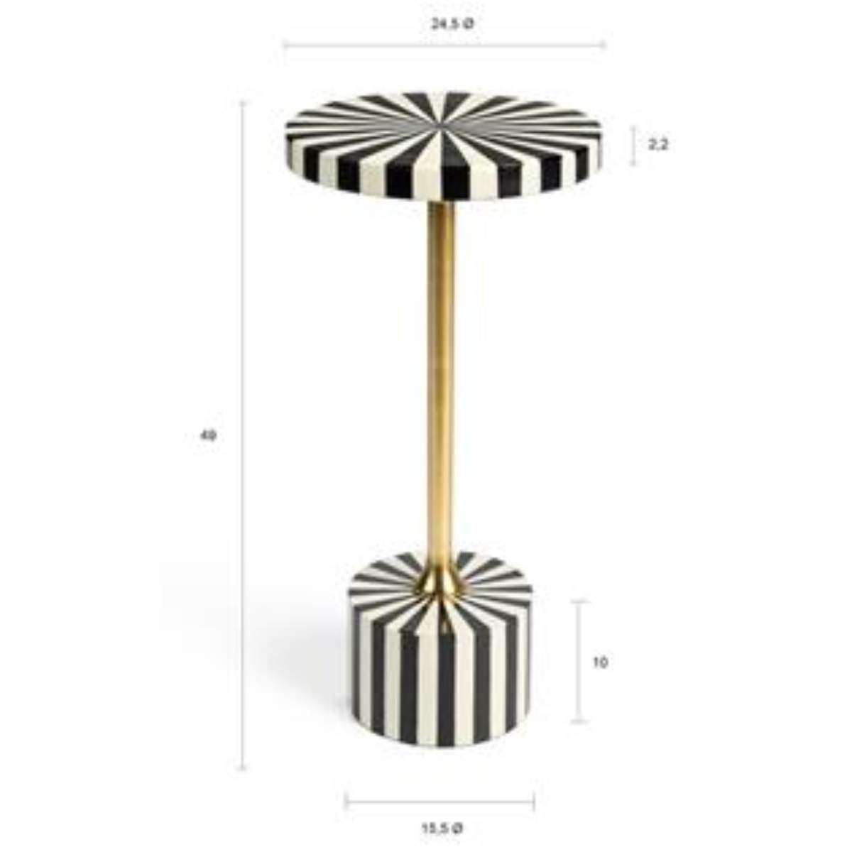 Bold Monkey Strike Lucky Side Table