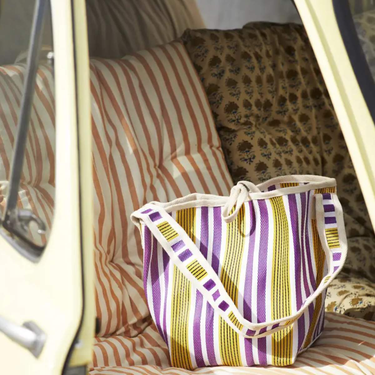 Madam Stoltz Striped cotton mattress