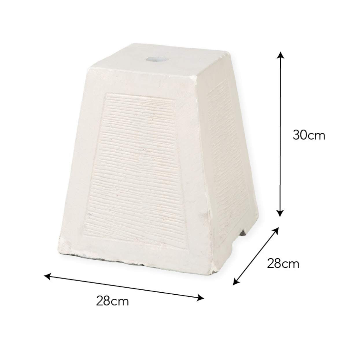 Garden Trading Summerleaze Parasol Base Stone White