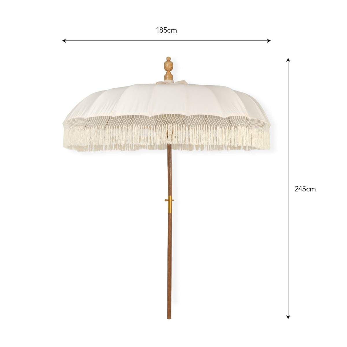 Garden Trading Summerleaze Teak Parasol Natural