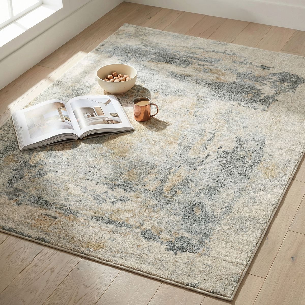 Surya Livabliss Avellino Abstract Modern Marble High Pile Rug