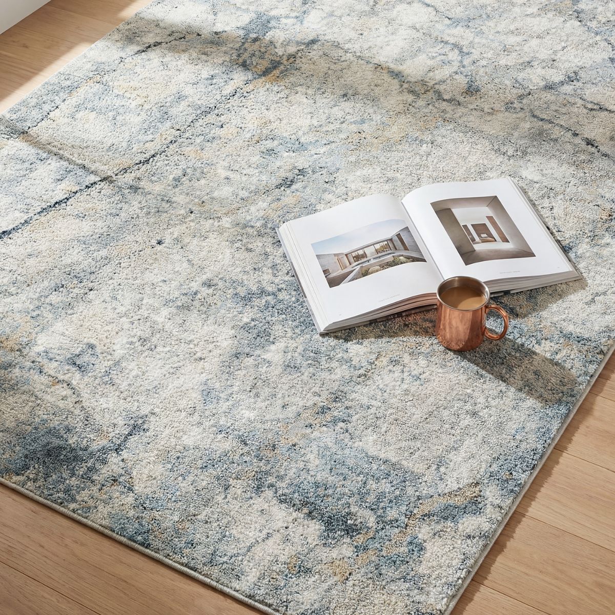 Surya Livabliss Avellino Abstract Modern Marble High Pile Rug