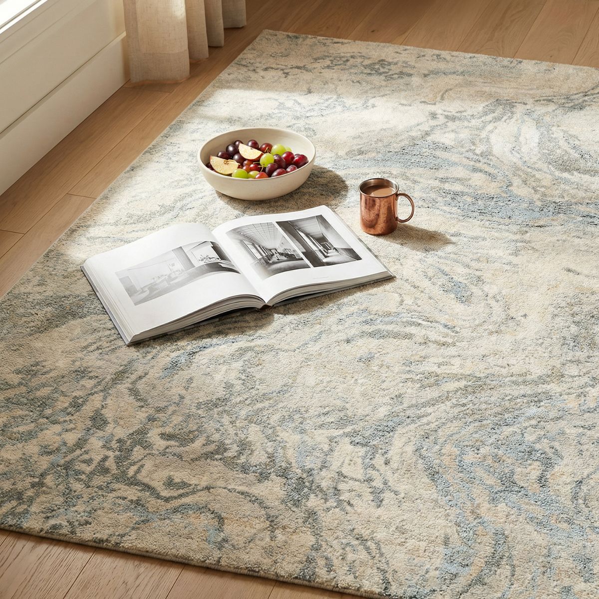 Surya Livabliss Avellino Abstract Modern Marble High Pile Rug