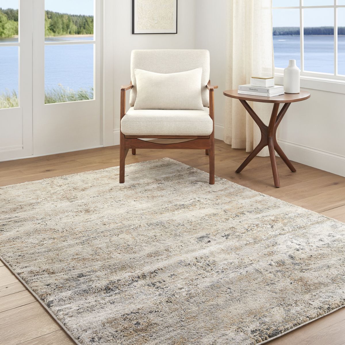 Surya Livabliss Avellino Abstract Modern Marble High Pile Rug