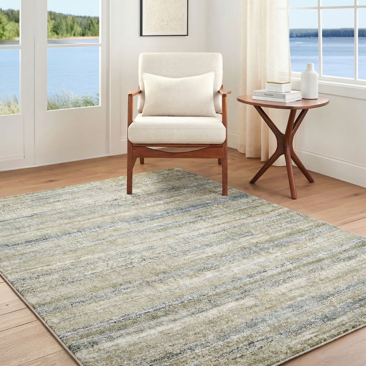 Surya Livabliss Avellino Abstract Modern Marble High Pile Rug