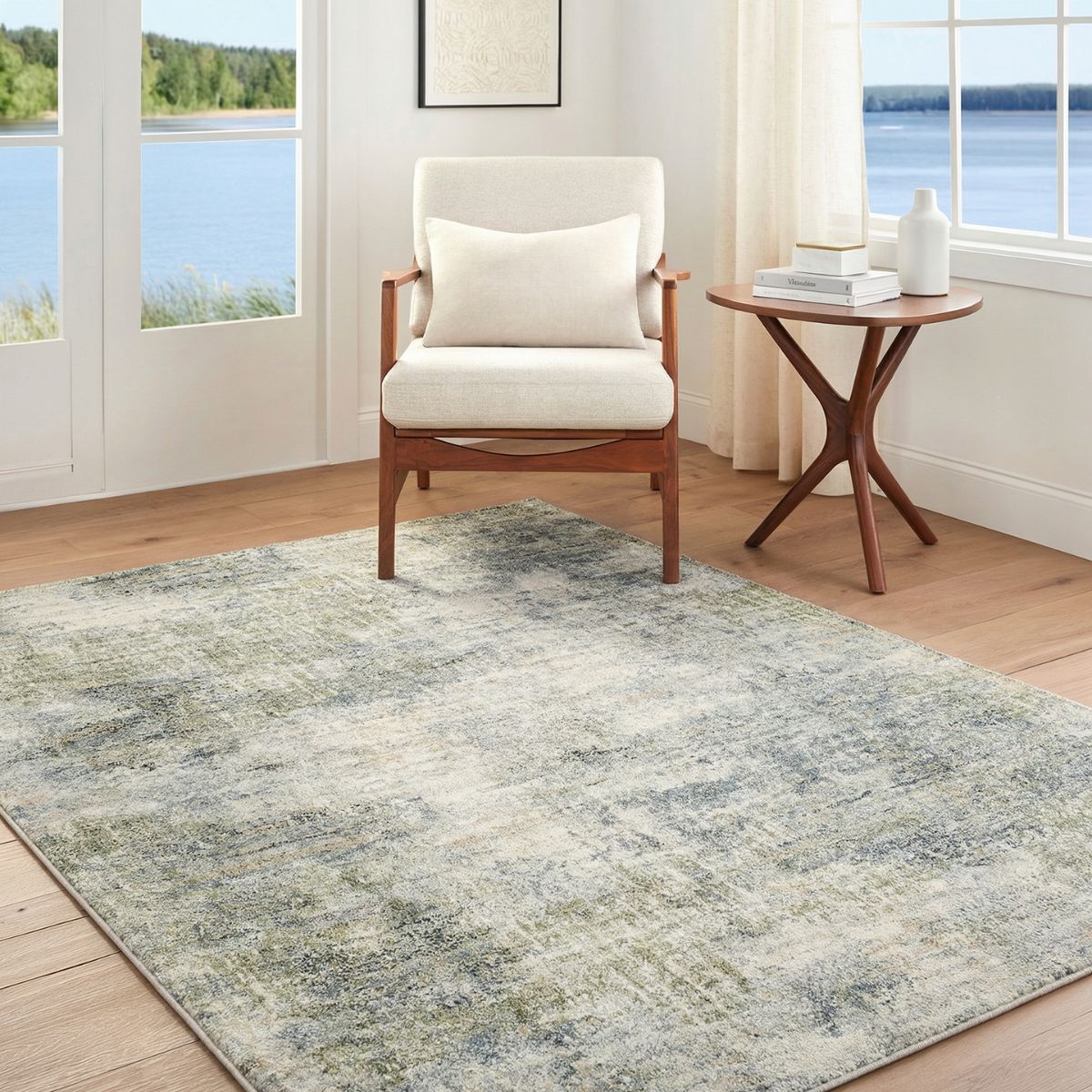 Surya Livabliss Avellino Abstract Modern Marble High Pile Rug