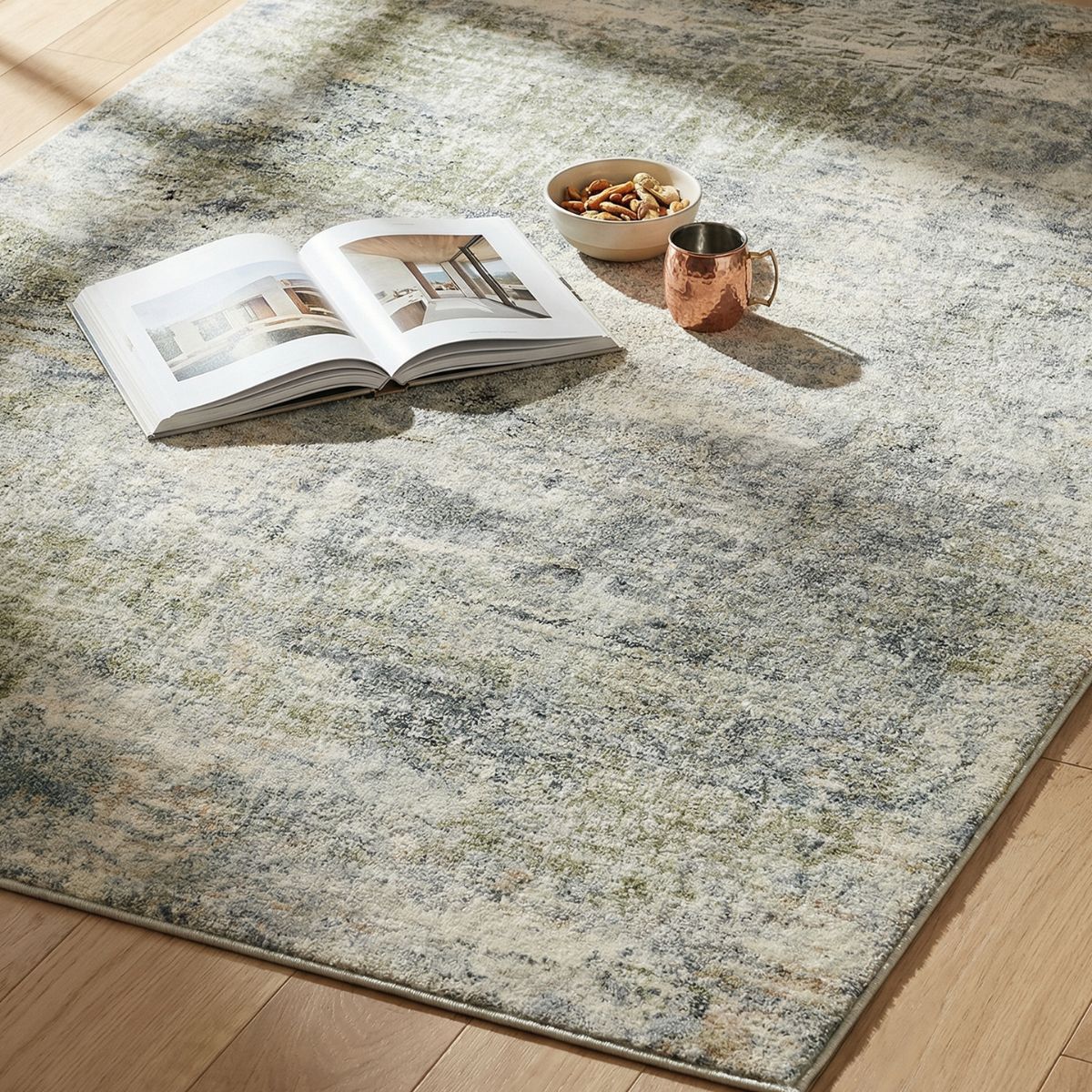Surya Livabliss Avellino Abstract Modern Marble High Pile Rug