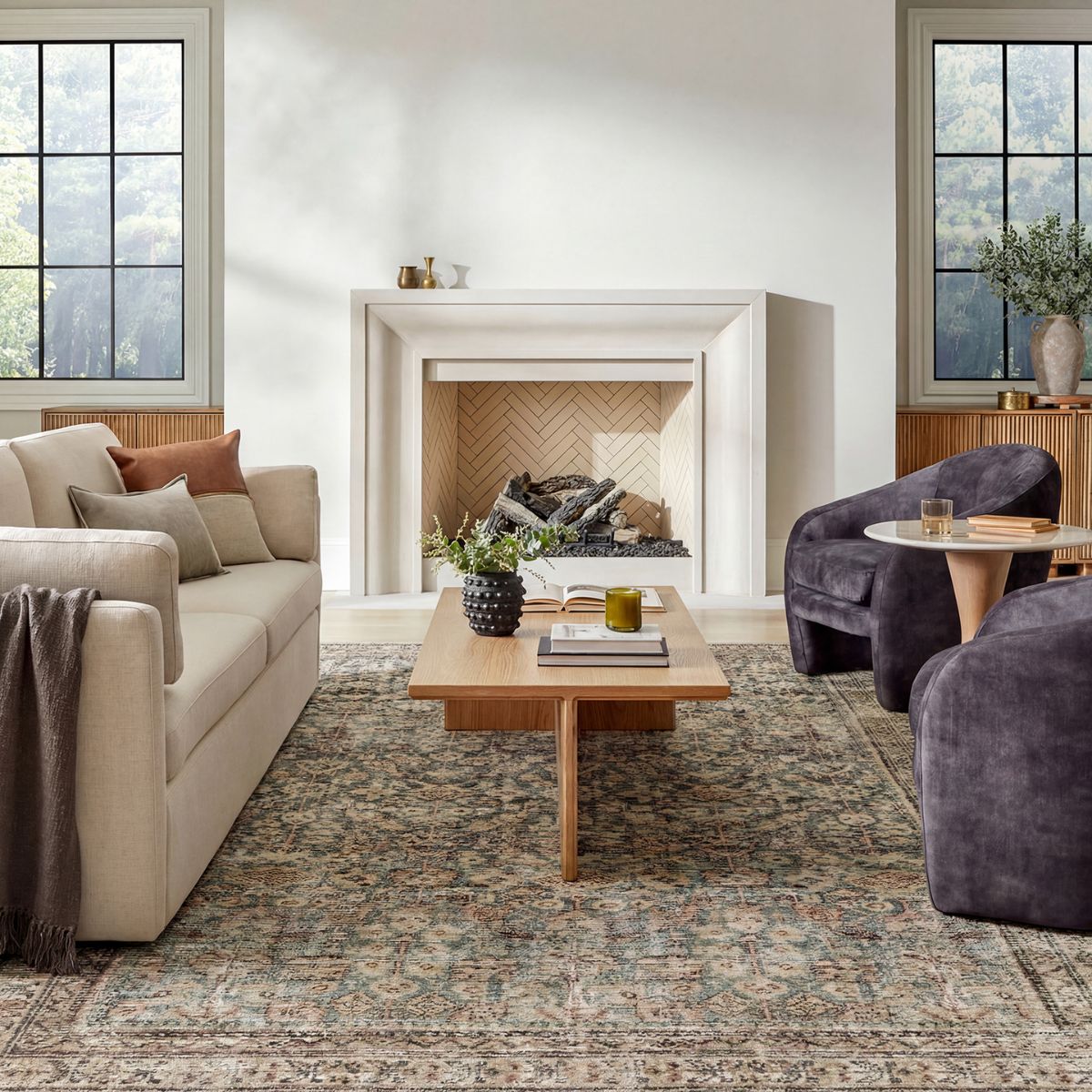 Surya Livabliss Collins Avenue Galey Alix Vintage Traditional Vintage Boho Fringe Rug