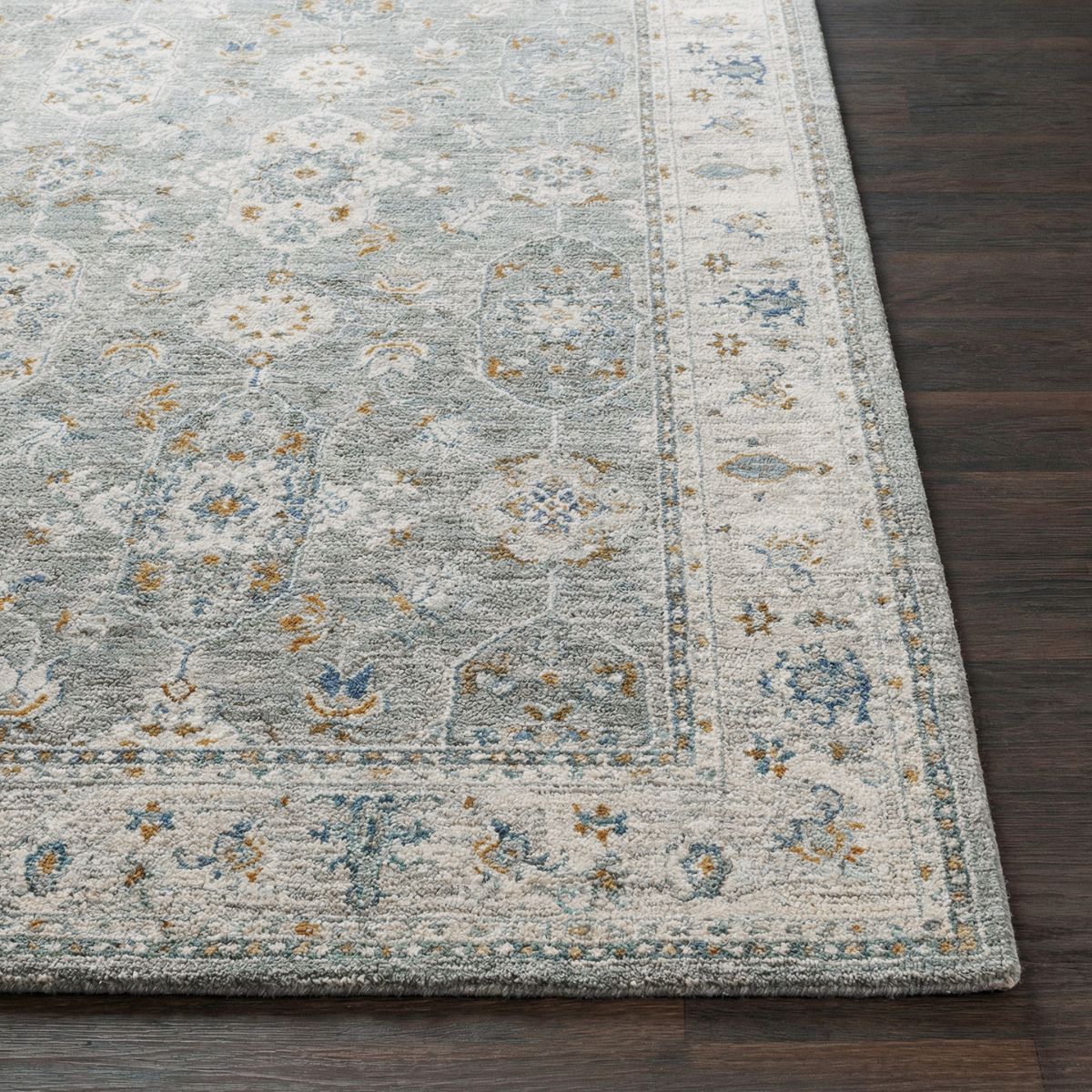 Surya Livabliss Dresden Vintage Traditional Boho Fringe Rug