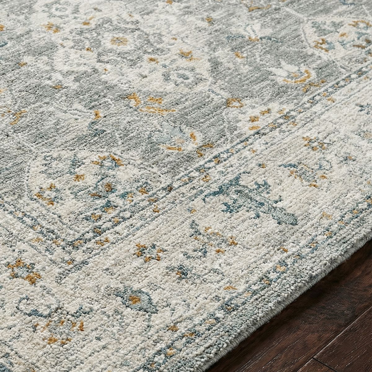 Surya Livabliss Dresden Vintage Traditional Boho Fringe Rug