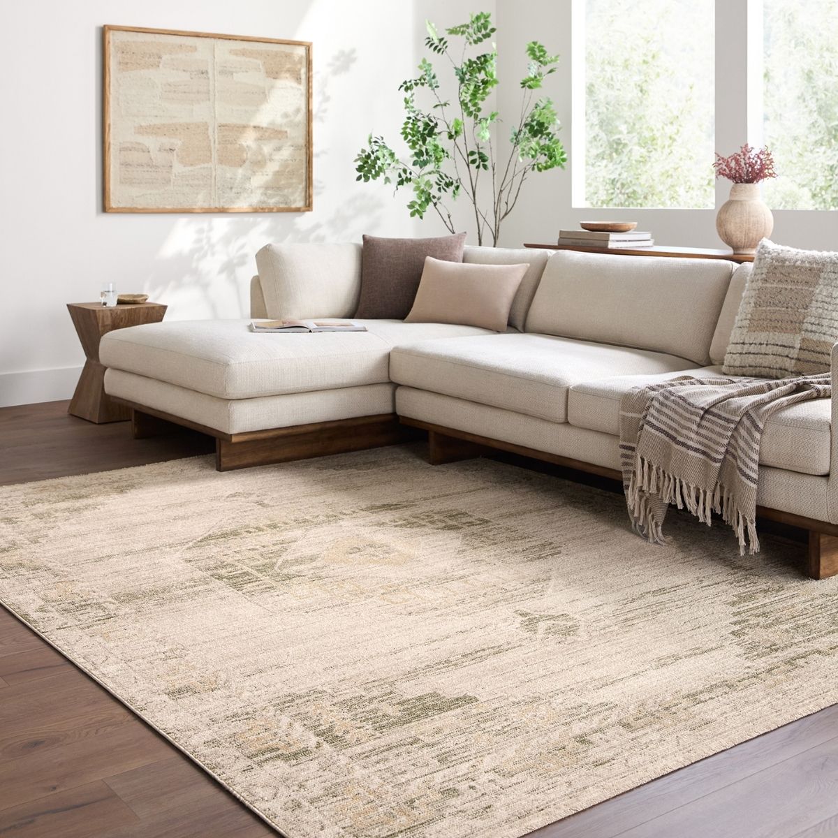 Surya Livabliss Fifth Avenue Vintage Traditional Boho Fringe Rug
