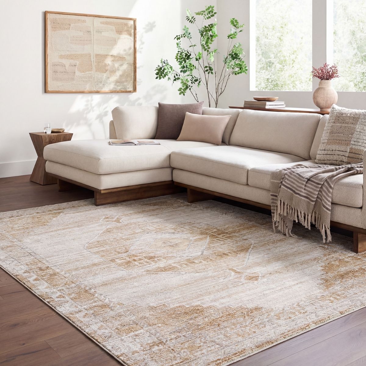 Surya Livabliss Fifth Avenue Vintage Traditional Boho Fringe Rug