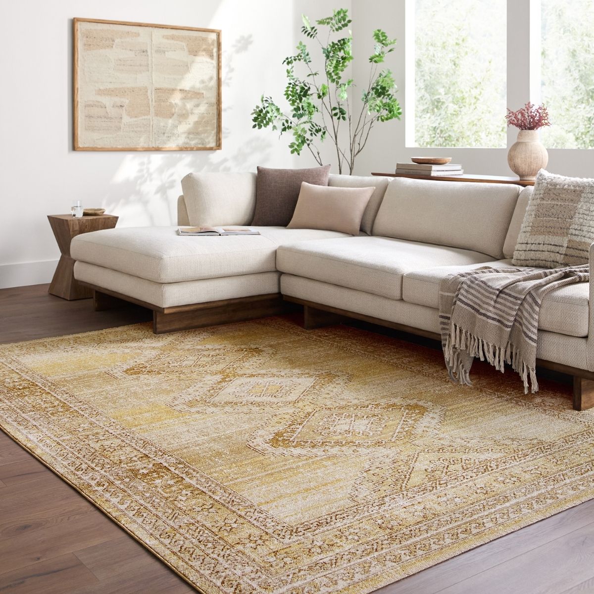 Surya Livabliss Fifth Avenue Vintage Traditional Boho Fringe Rug