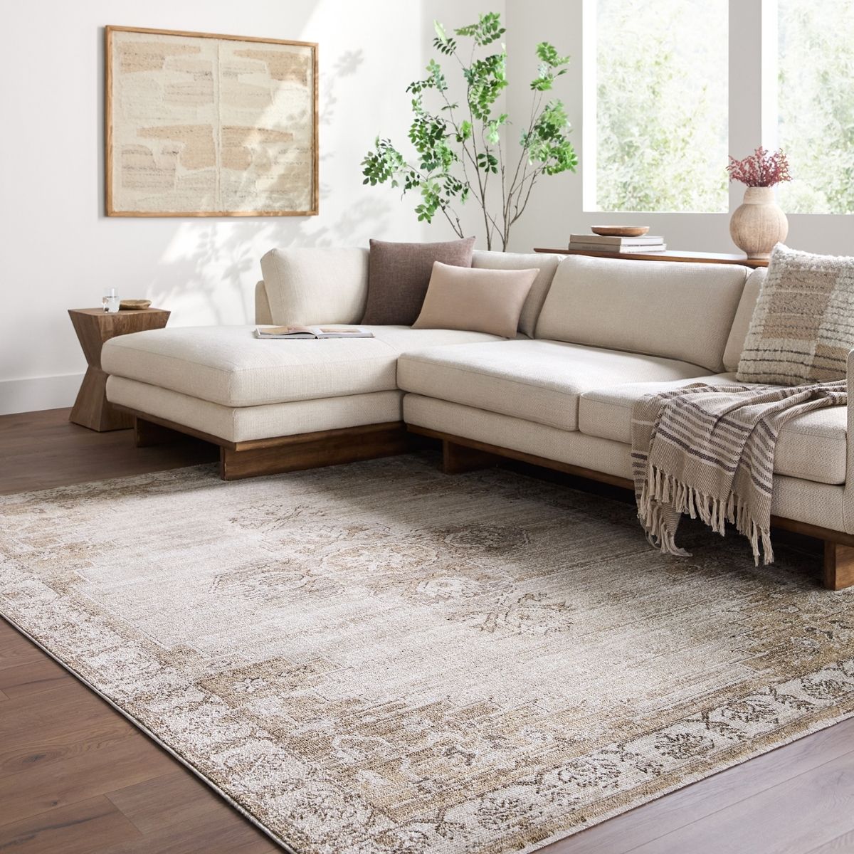 Surya Livabliss Fifth Avenue Vintage Traditional Boho Fringe Rug