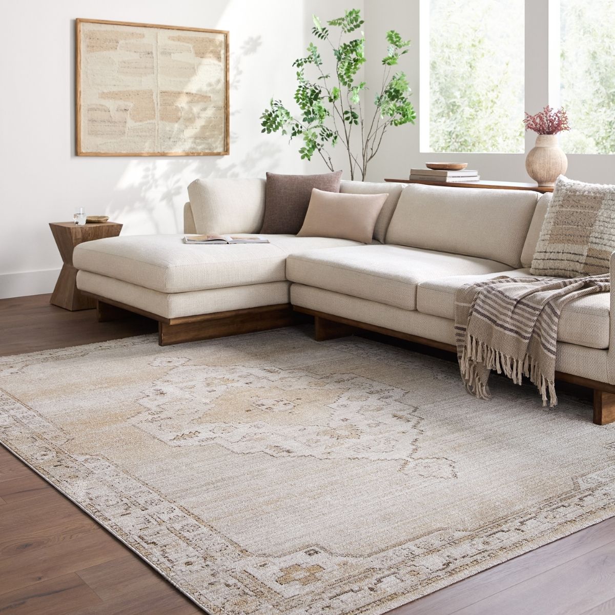 Surya Livabliss Fifth Avenue Vintage Traditional Boho Fringe Rug