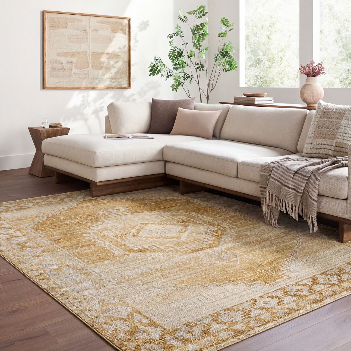 Surya Livabliss Fifth Avenue Vintage Traditional Boho Fringe Rug
