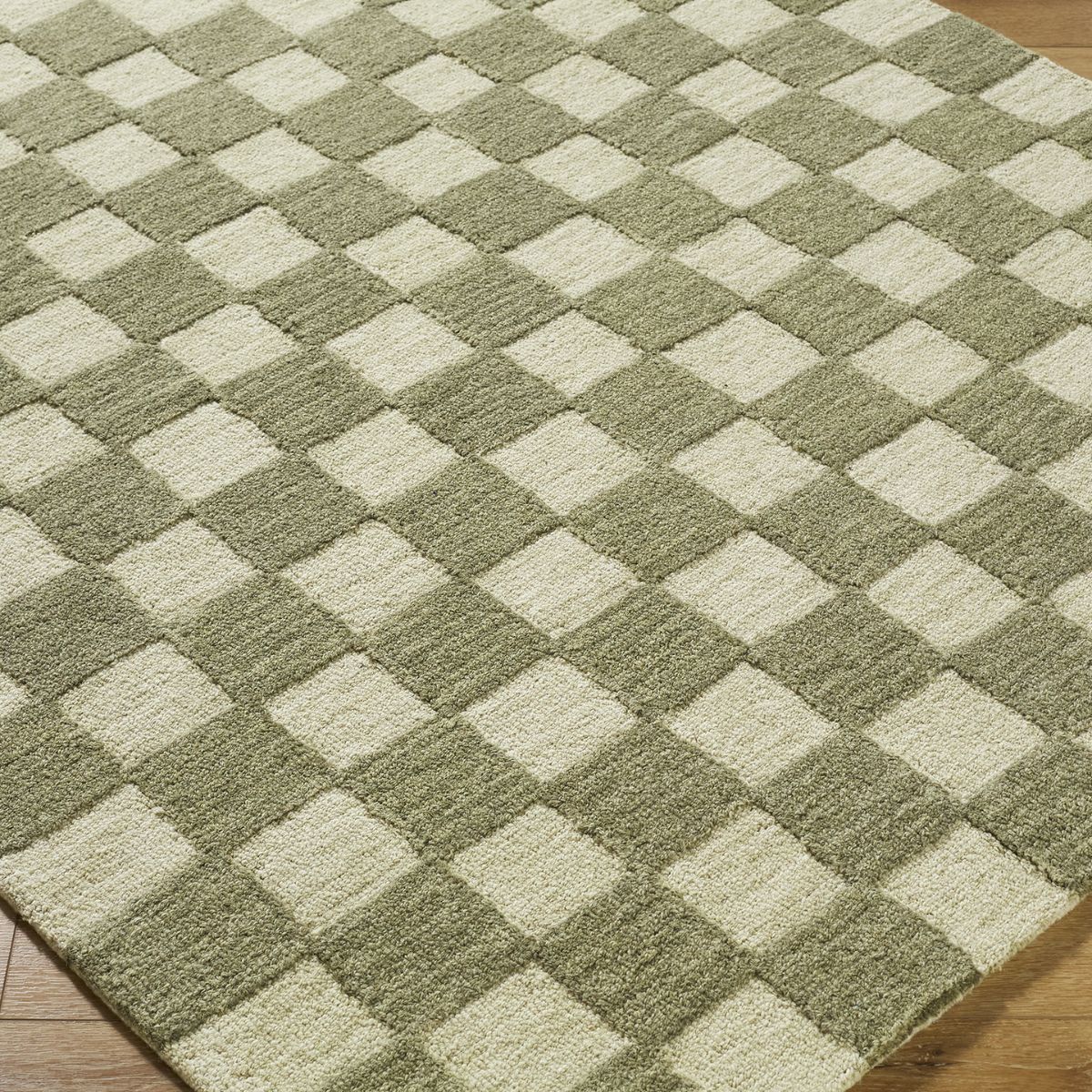Surya Livabliss Klopp Modern Wool Checkboard Rug