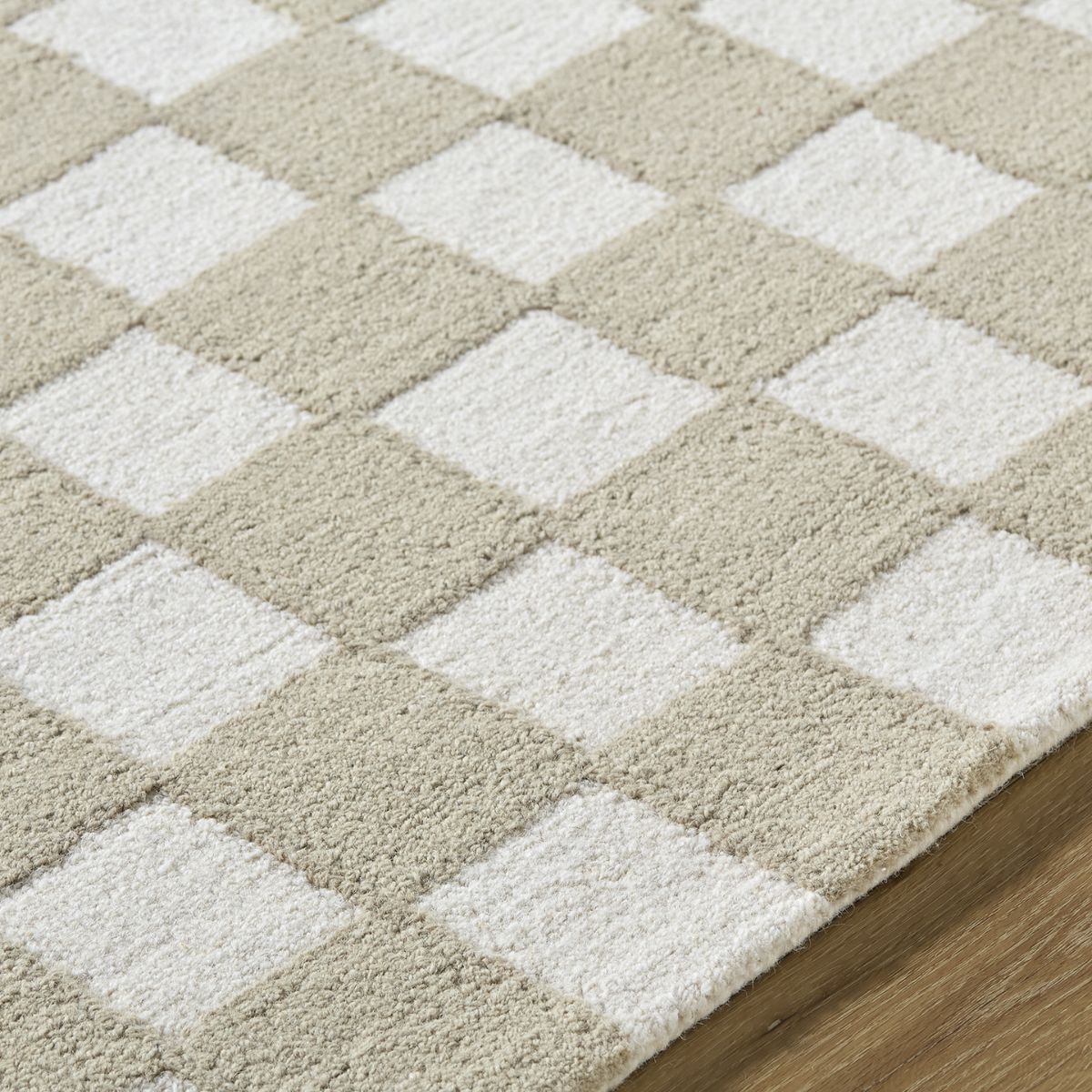 Surya Livabliss Klopp Modern Wool Checkboard Rug