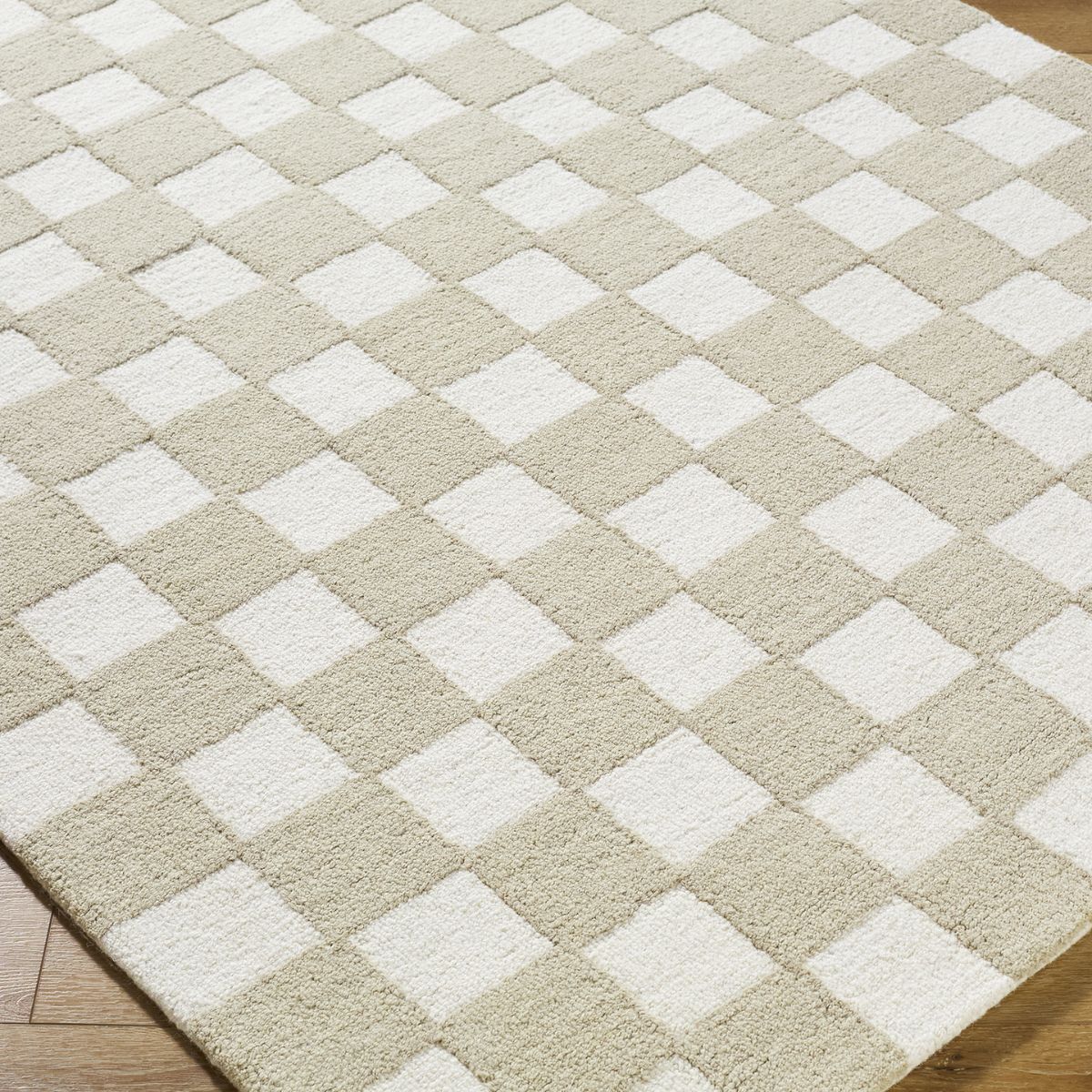 Surya Livabliss Klopp Modern Wool Checkboard Rug