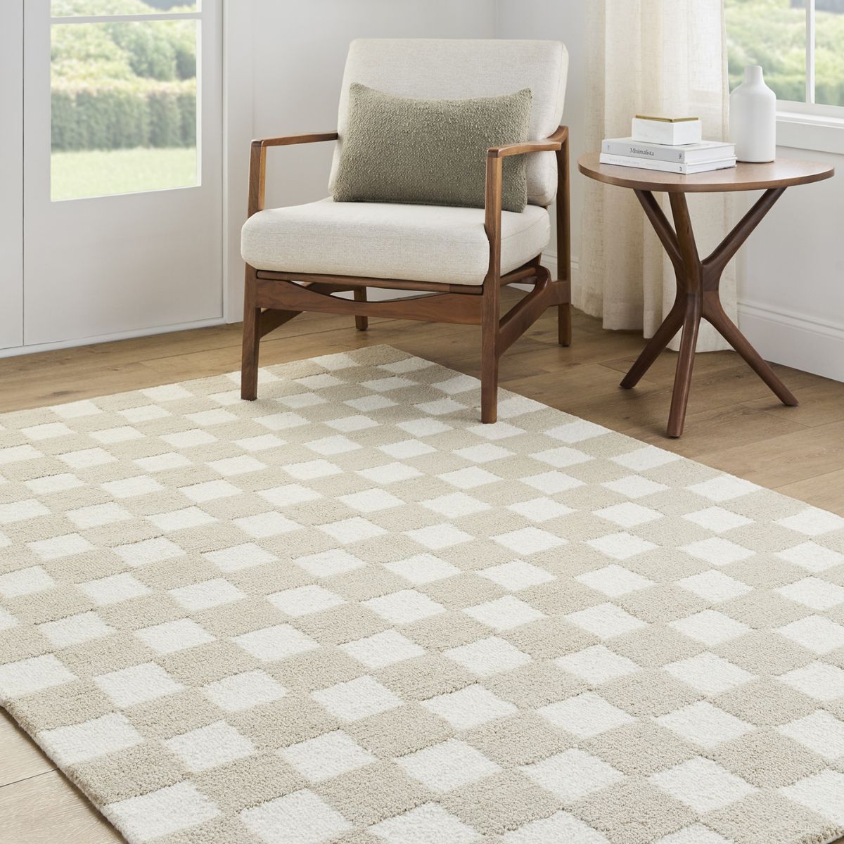 Surya Livabliss Klopp Modern Wool Checkboard Rug