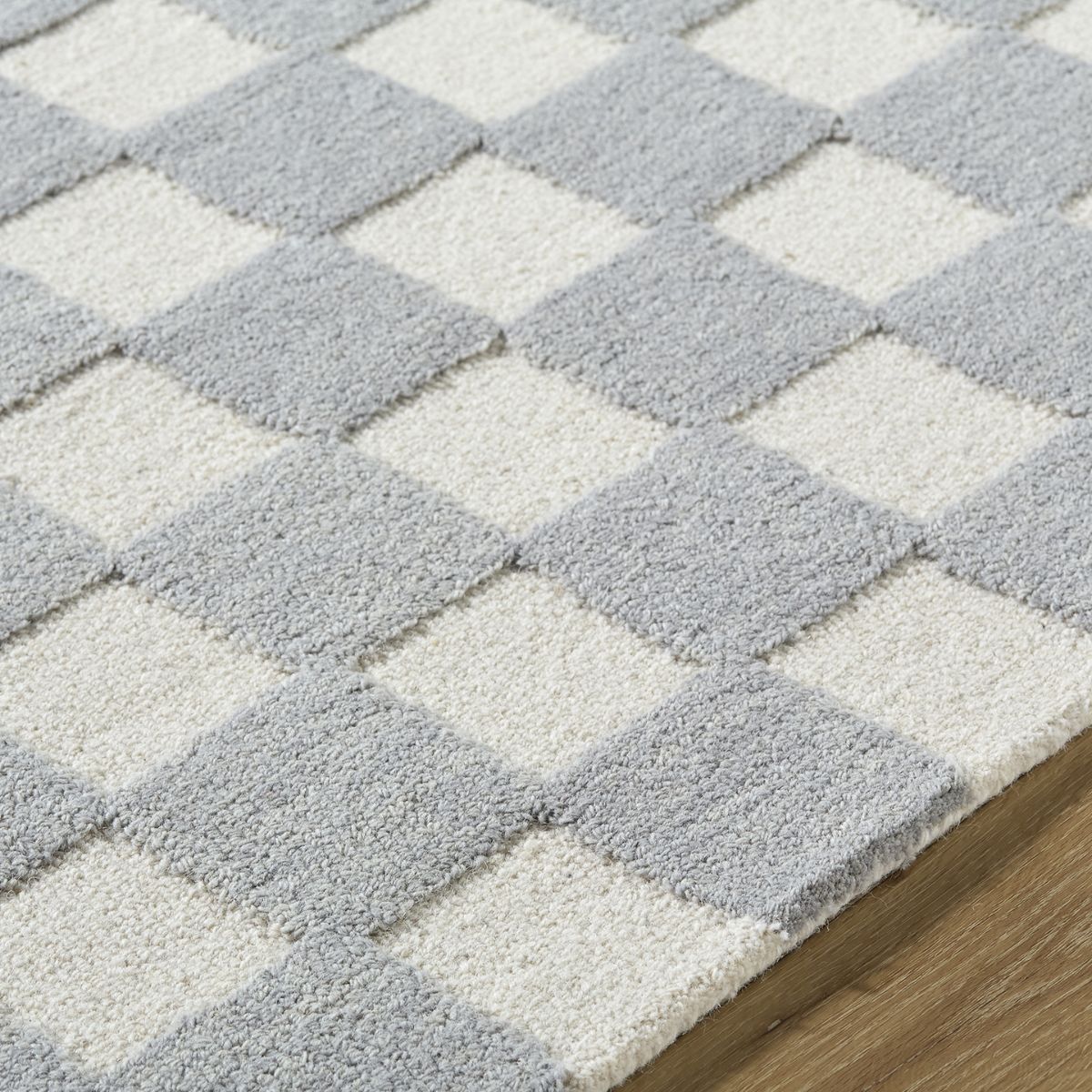 Surya Livabliss Klopp Modern Wool Checkboard Rug