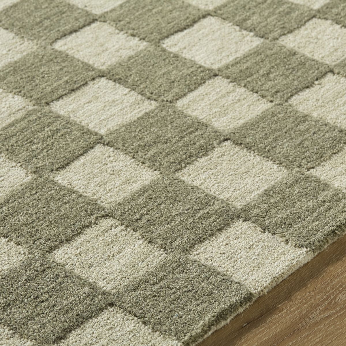 Surya Livabliss Klopp Modern Wool Checkboard Rug