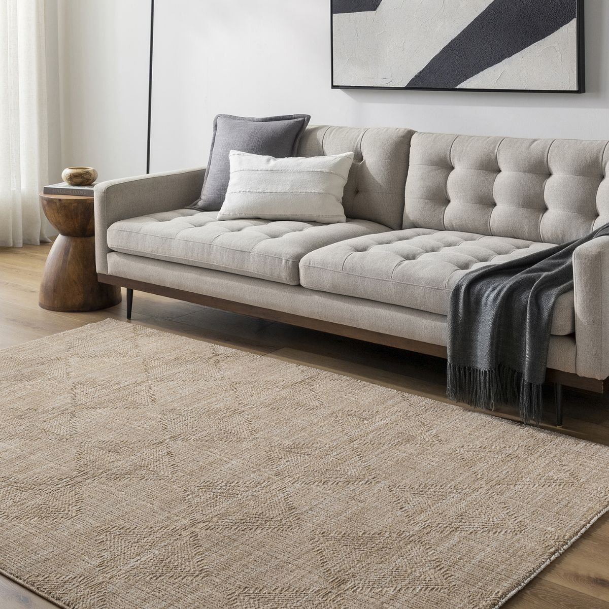 Surya Livabliss Masterpiece Modern Graphic Fringe Rug