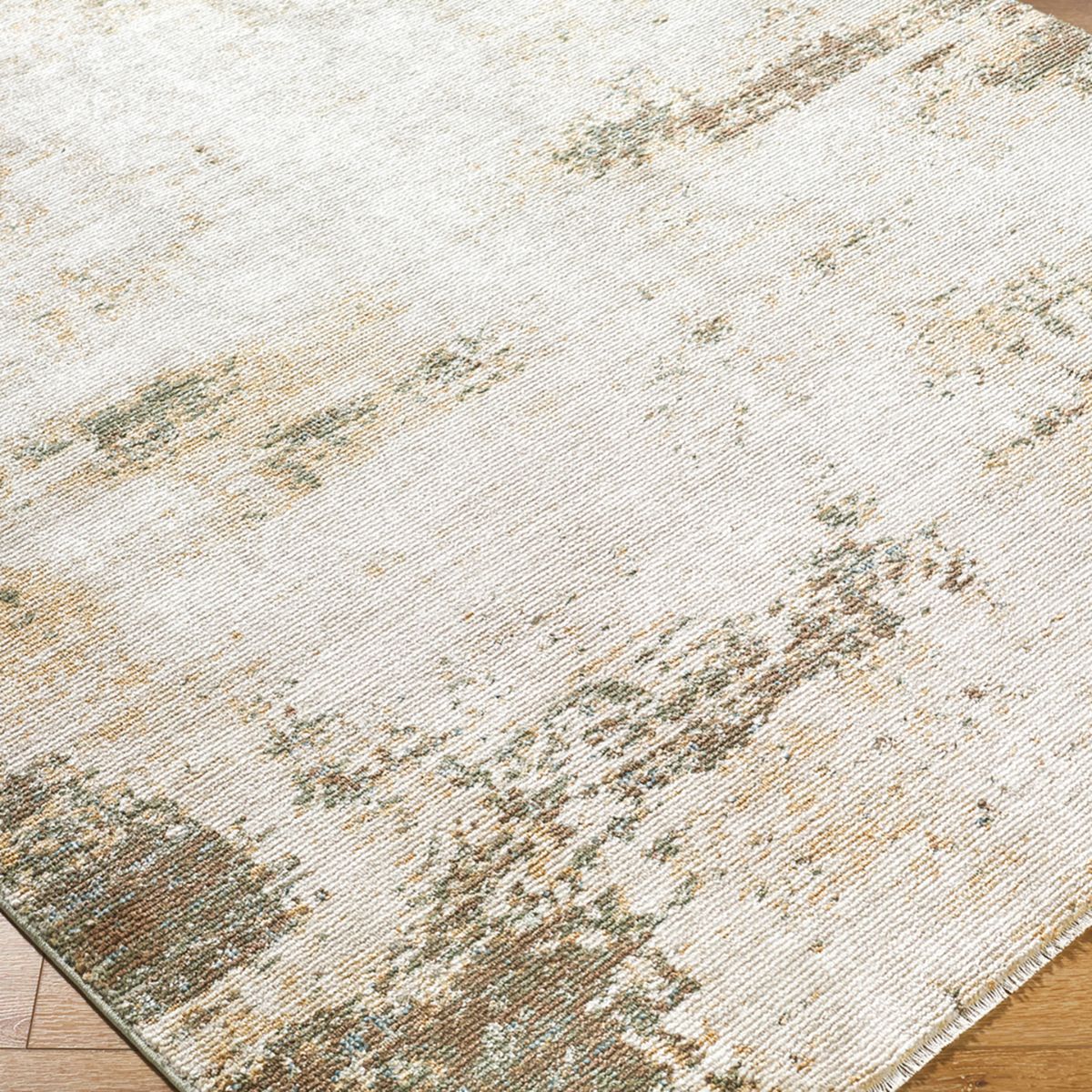 Surya Livabliss Myrtle Avenue III Galey Alix Abstract Modern Marble Fringe Rug