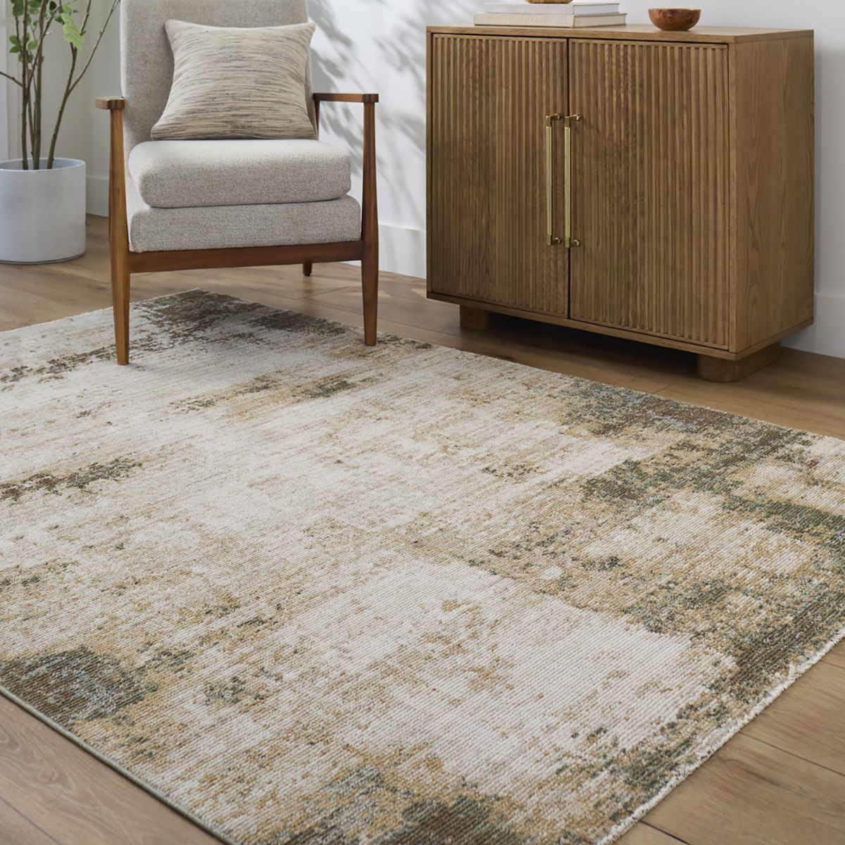 Surya Livabliss Myrtle Avenue III Galey Alix Abstract Modern Marble Fringe Rug