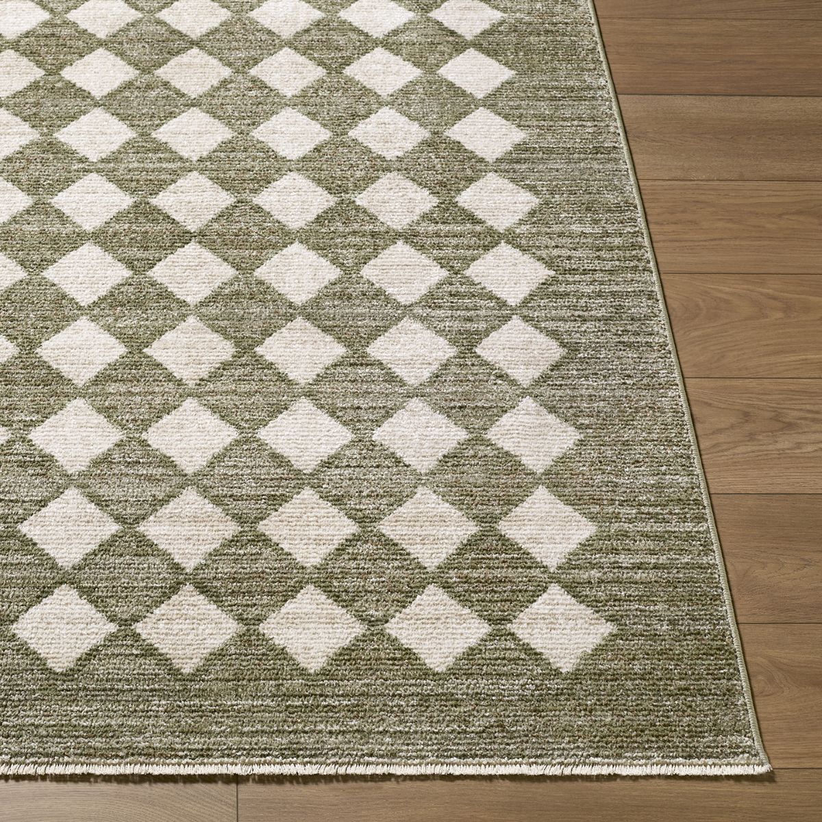 Surya Livabliss Myrtle Avenue V Galey Alix Geometric Diamond Fringe Rug